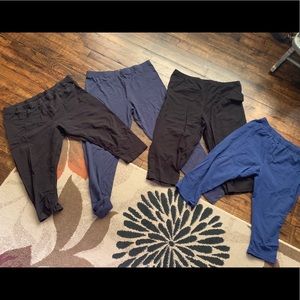 4 Pairs Leggings all XL - 3 Capri, 1 Long